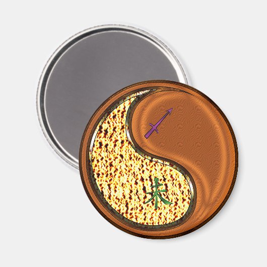 Aimant Sagittaire & Chèvre de Bois (Recto/Verso)