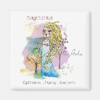 Sagittarius Archer Zodiac Whimsical Girl Mystique