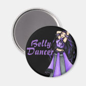 Aimant Sagittarius Danseuse du ventre violet (Recto/Verso)