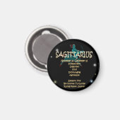 Aimant Sagittarius zodiaque (Recto/Verso)