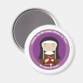 Aimant Saint-Agnès d'Assise (Recto/Verso)