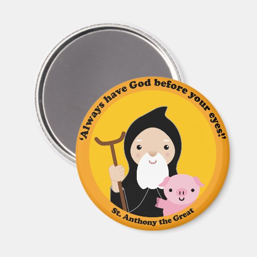 Aimant Saint Antoine le Grand (Recto/Verso)