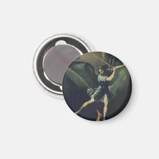 Aimant Saint Archange Michael bat le diable (Recto/Verso)