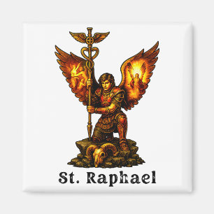 Aimant Saint Archange Raphaël Art Chrétien Foi
