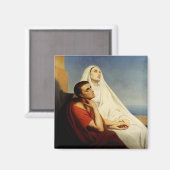 Aimant Saint Augustin et Sainte Monique (Recto/Verso)