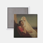 Aimant Saint-Augustine et Saint-Marie Sainte-Monica (Recto/Verso)