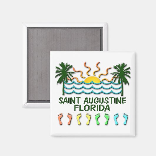 Aimant Saint Augustine Floride (Recto/Verso)