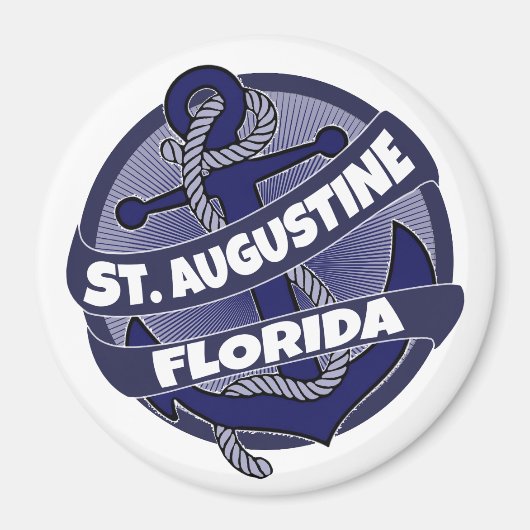 Aimant Saint Augustine Floride ancre tourbillon magnétiqu (Devant)