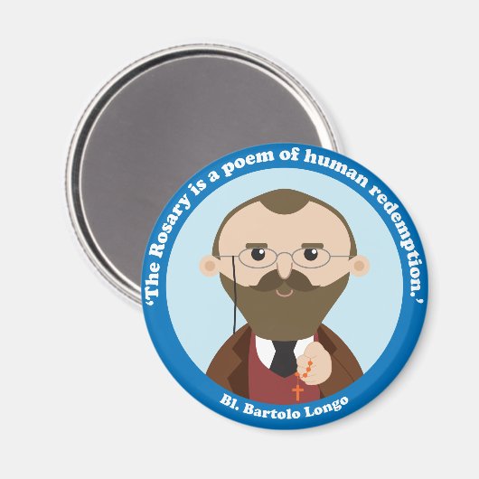 Aimant Saint Bartolo Longo (Recto/Verso)