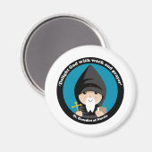 Aimant Saint Benoît de Nursia (Recto/Verso)