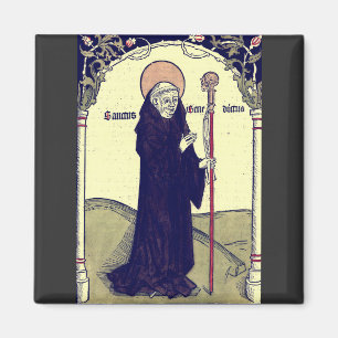 Aimant Saint Benoît de Nursie Patron de l'Europe Catholiq