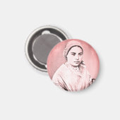 Aimant Saint Bernadette Soubirous enfant (Recto/Verso)