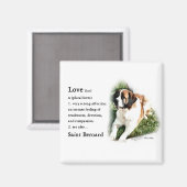 Aimant Saint Bernard Art Cadeaux (Recto/Verso)