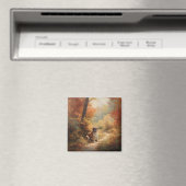 Aimant Saint Bernard en automne Feuilles Automne automne (In Situ (Lave-vaisselle))