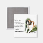 Aimant Saint Bernard Lovers (Recto/Verso)
