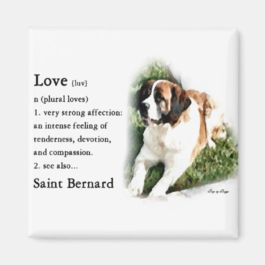 Aimant Saint Bernard Lovers (Devant)