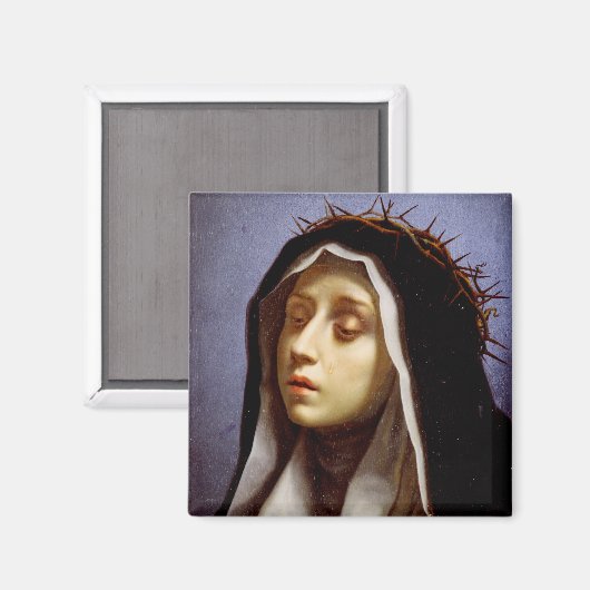 Aimant Saint-Catherine de Sienne (Recto/Verso)