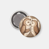 Aimant Saint-Chouette Saint-Valentin (Recto/Verso)