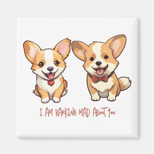 Aimant Saint Corgi Chien Anniversaire Saint Valentin