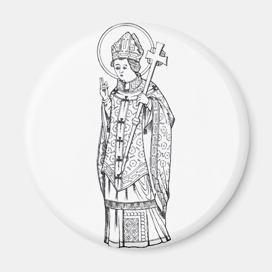 Aimant Saint Deiniol Abbé et Évêque (Devant)