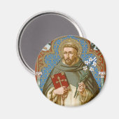 Aimant Saint Dominique de Guzman (BK 011) (Recto/Verso)