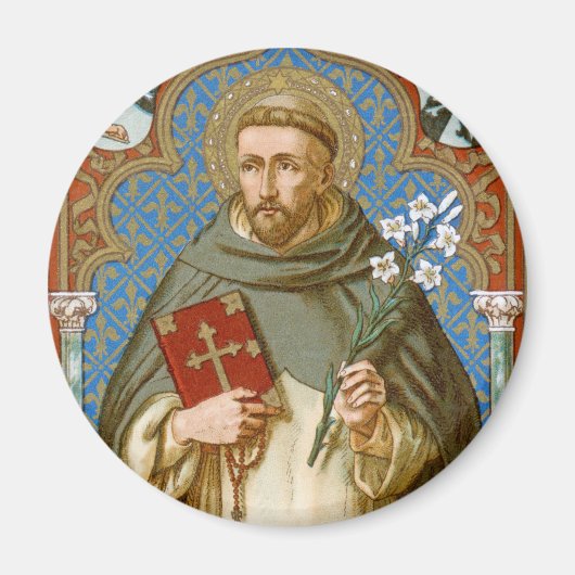 Aimant Saint Dominique de Guzman (BK 011) (Devant)