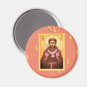 Aimant Saint François d'Assise (Recto/Verso)