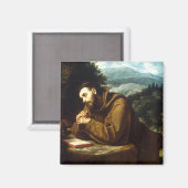 Aimant Saint François d'Assise (Recto/Verso)