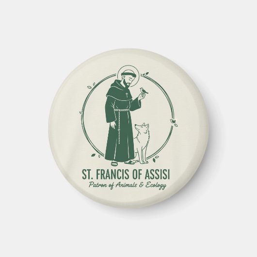 Aimant Saint François d'Assise (Devant)