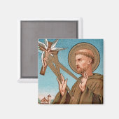 Aimant Saint François d'Assise, Pater Seraphicus (SAU 040 (Recto/Verso)