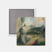 Aimant Saint François d'Assise recevant la Stigmata (Recto/Verso)