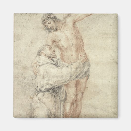 Aimant Saint François : Rejeter le monde et embrasser (Devant)