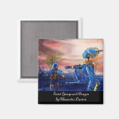 AIMANT SAINT GEORGE ET ALIEN DRAGON (Recto/Verso)