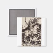 Aimant Saint George et le Dragon par Durer (Recto/Verso)