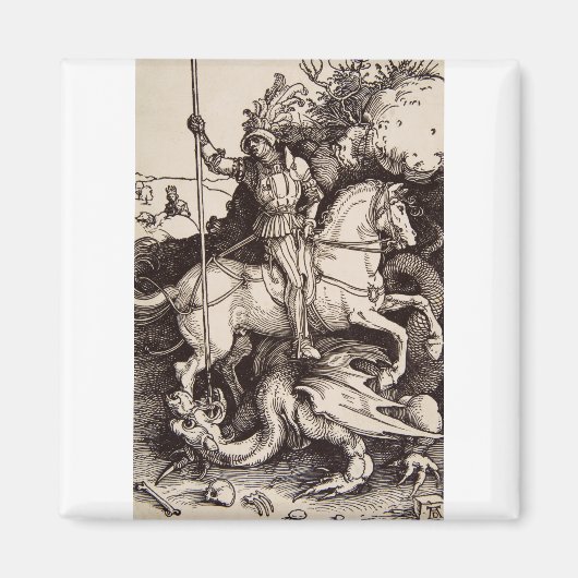 Aimant Saint George et le Dragon par Durer (Devant)