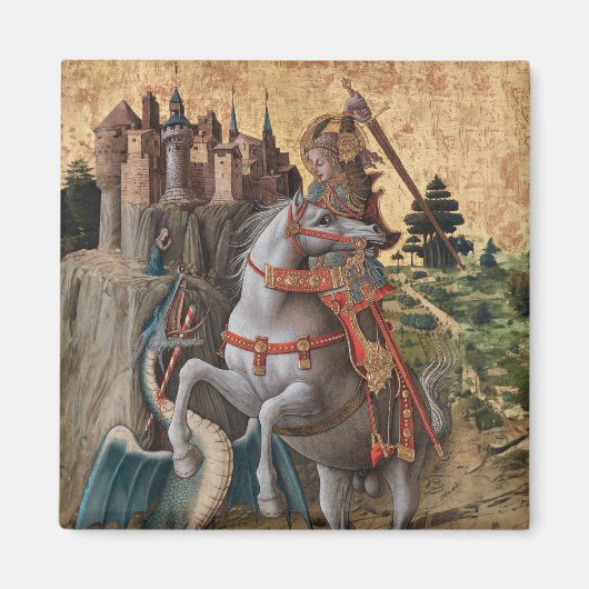 Aimant Saint George Slay Dragon Carlo Crivelli Paintin (Devant)