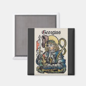 Aimant Saint Georges de la Chronique de Nuremberg (Recto/Verso)