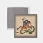 Aimant Saint-Georges romain et le Dragon (Recto/Verso)