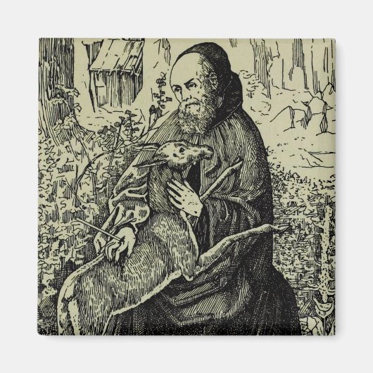 Aimant Saint Gilles l'Ermite (Devant)