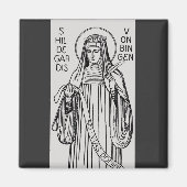 Aimant Saint Hildegard de Bingen Abbess bénédictine (Devant)
