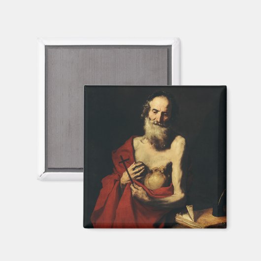 Aimant Saint Jérôme par Jusepe de Ribera (Recto/Verso)