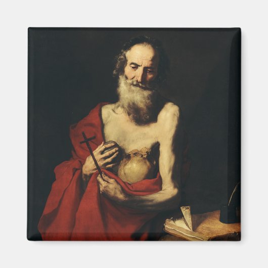 Aimant Saint Jérôme par Jusepe de Ribera (Devant)