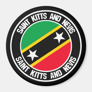 Aimant Saint Kitts and Nevis Round Emblem