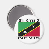 Aimant Saint-Kitts-et-Nevis (Recto/Verso)