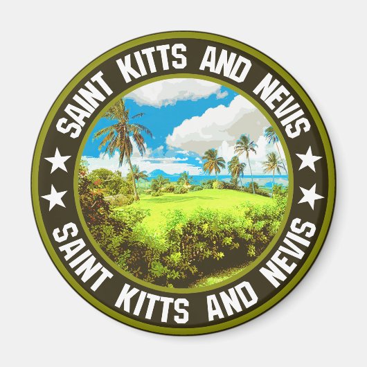 Aimant Saint-Kitts-et-Nevis (Devant)