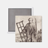 Aimant Saint Laurent archives du saint patron (Recto/Verso)