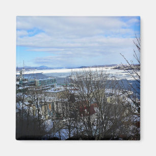 Aimant Saint-Laurent en hiver, Québec, Canada