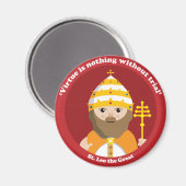 Aimant Saint Léo le Grand (Recto/Verso)