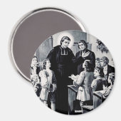 Aimant Saint Louis de Montfort Prêtre français (Recto/Verso)