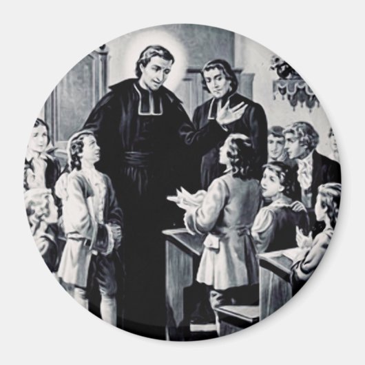 Aimant Saint Louis de Montfort Prêtre français (Devant)